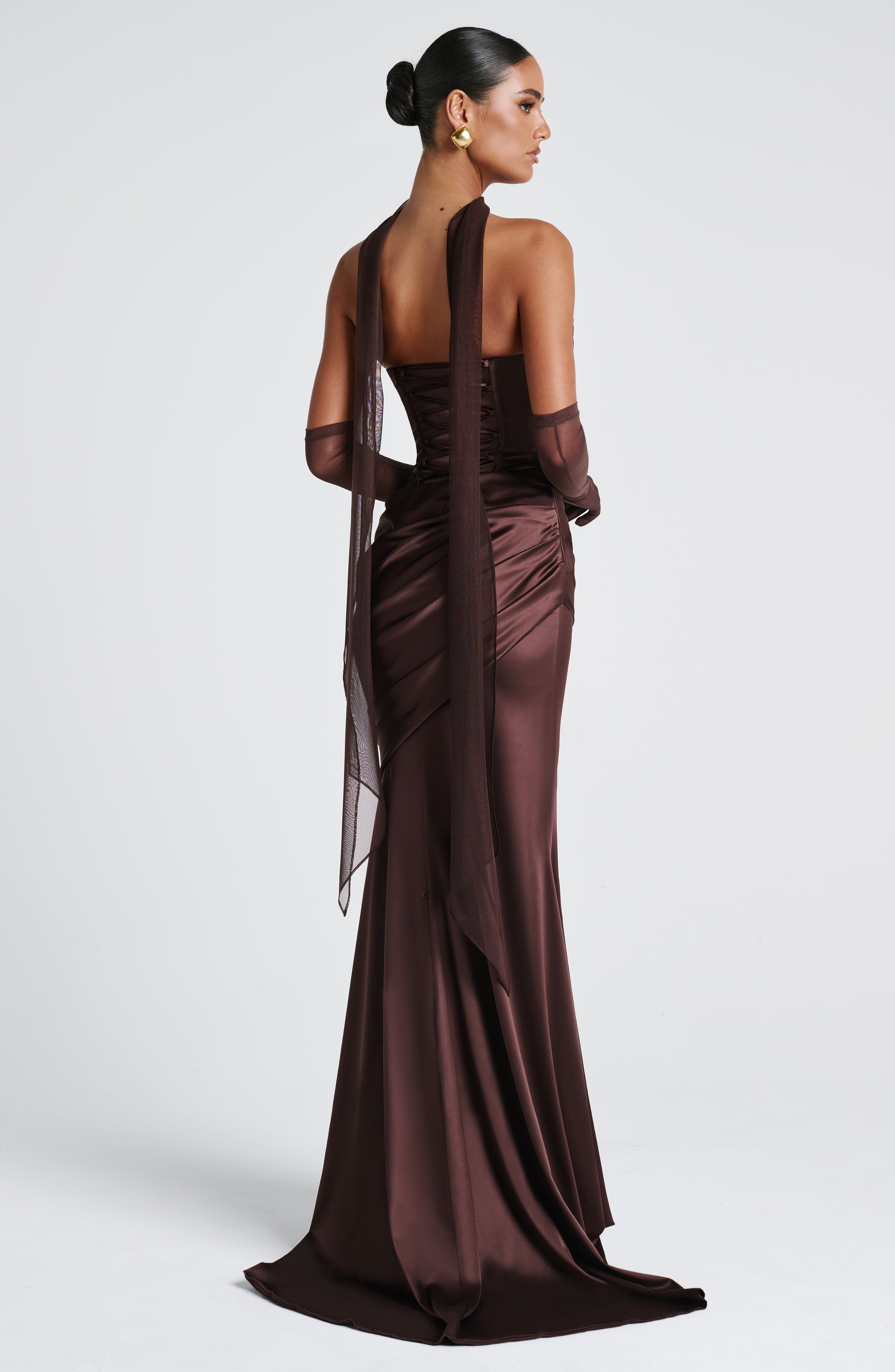 Kensington Maxi Dress - Plum Brown